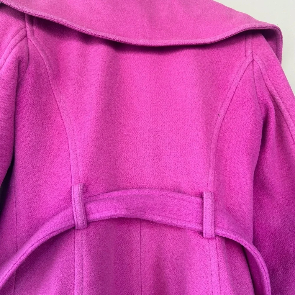 Coach Angora Wool Peacoat Fuschia Pink Size XS-Women